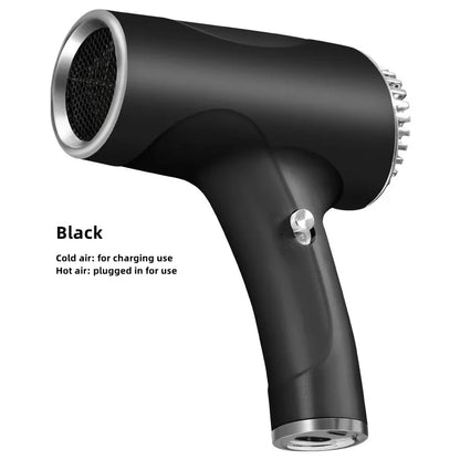 New Wireless Hair Dryer 30000 RPM High Wind Speed Dry Cool Hot Air Children's Home Dormitory Travel USB Charging Hair Dryer