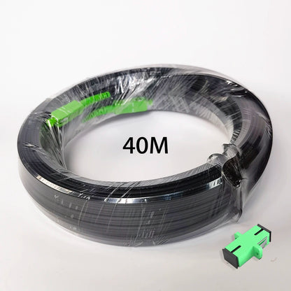 SC/APC-SC/APC Outdoor Drop Fiber Optic Cable 20M/30M/40M FTTH Single Mode Single Optical Fiber Connectors