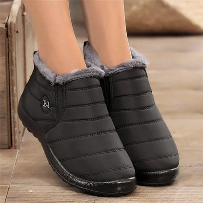 Snow Boots Women Winter Platform Chunky Shoes For Women Slip On Shoes Punk Ankle Boots New Keep Warm Winter Shoes Botas Mujer