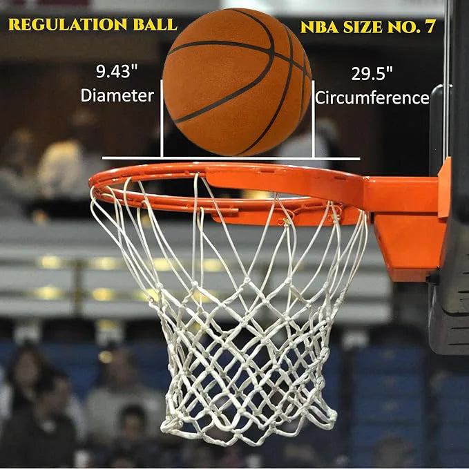 Grooved Silent Basketball 29.5''/27.5''Foam Basketball Indoor Training Silent Ball Dribbling Quietly Bounce Basketball No Noise