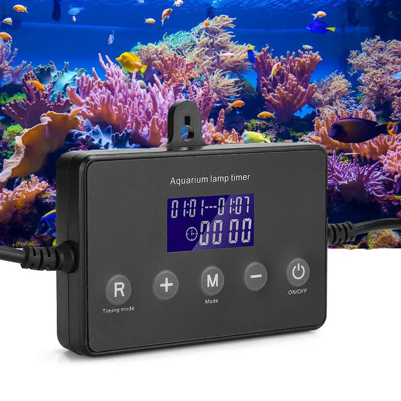 Fish Tank Timer Marine Aquarium LED Light Dimmer Controller Light Sunrise Sunset Modulator Aquarium Intelligent Timing Dimming