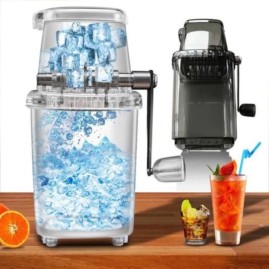 Multi-function for Home Kitchen Bar Portable Hand Shaved Ice Machine Transparent Ice Blenders Tools Manual Ice Crusher