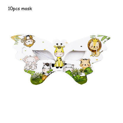 Jungle Animal Theme Party Decoration Disposable Tableware Paper Plates Wild One Birthday Party Kids Forest Safari Party Decor