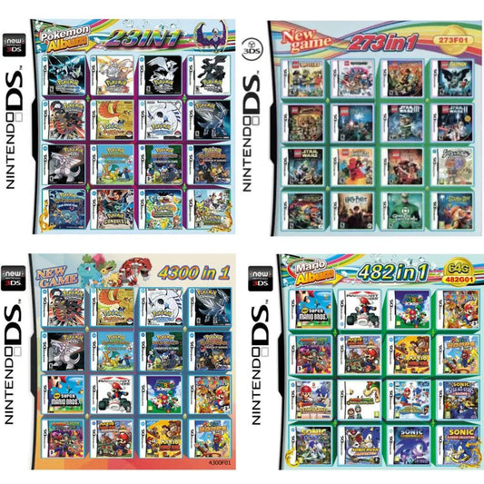 3DS NDS Game Card Combined Card 23 In 1 NDS Combined Card NDS Cassette 482 IN1 280 4300 0