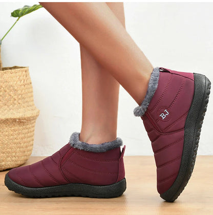 Snow Boots Women Winter Platform Chunky Shoes For Women Slip On Shoes Punk Ankle Boots New Keep Warm Winter Shoes Botas Mujer