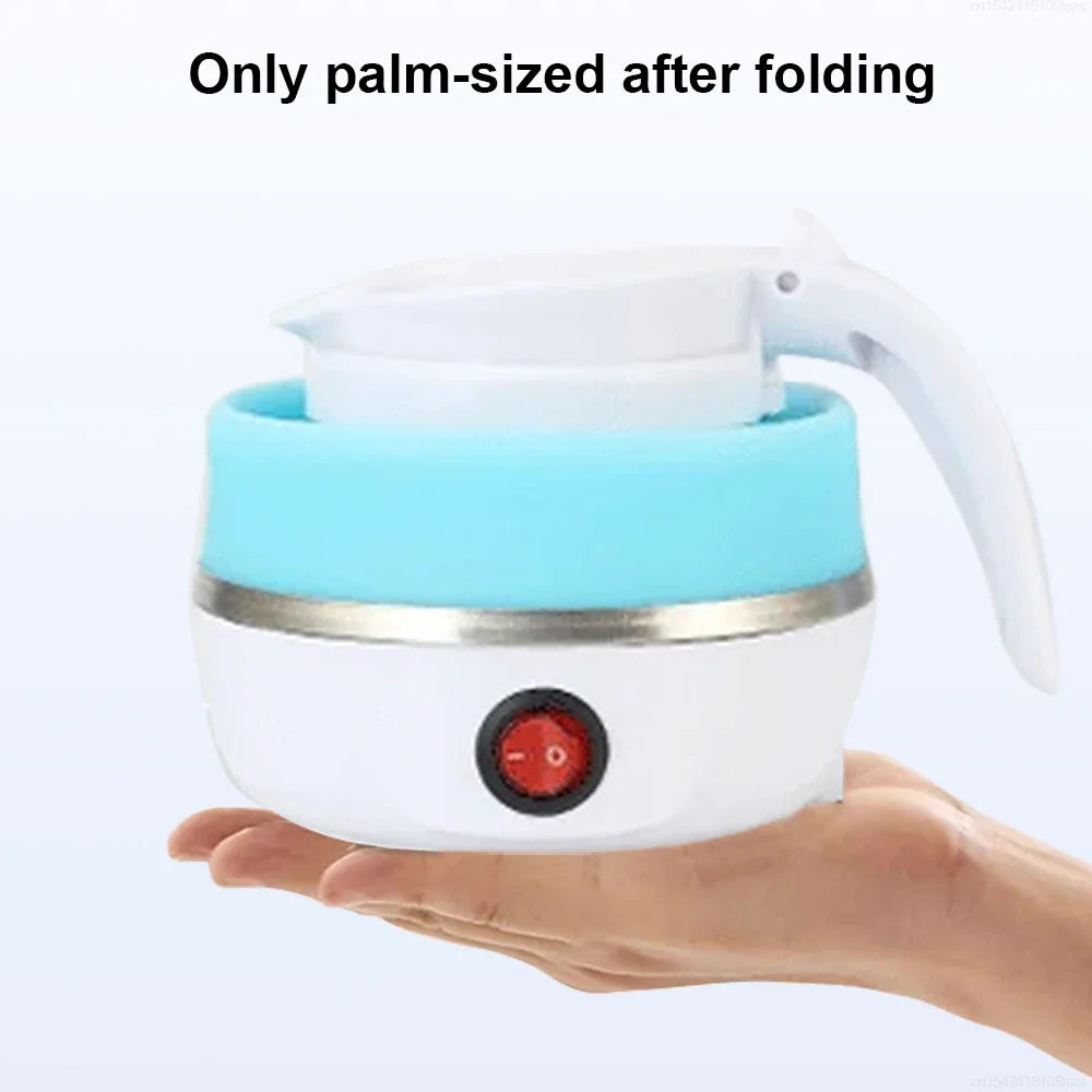 Electric Kettle Folding Electric Port Portable Travel Camping Kettle 600ML Electric Water Heater Portable Foldable Kettle Port