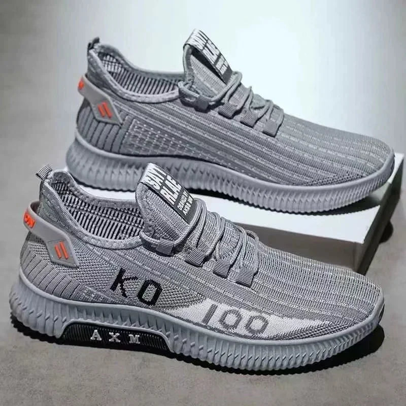 Men's shoes Lightweight men's shoes Breathable casual mesh shoes High elastic cushioned soft sole jogging shoes for lovers