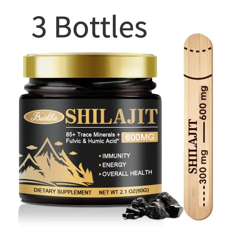 Original Organic Shilajit Resin Bitter Taste 100% Pure Himalaya Beauty Health Hormone Balance 85+ Trace Minerals Fulvic Acid