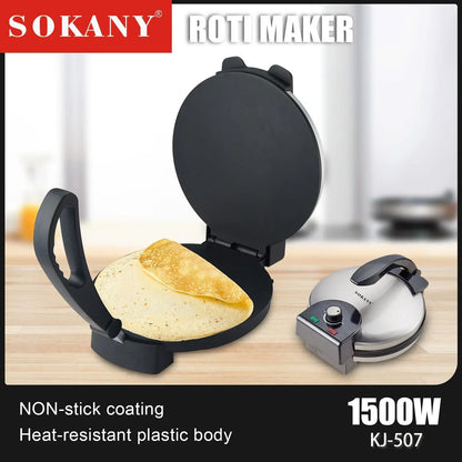 Houselin Crepe Maker, NonStick Dipping Plate plus Electric Base, Homemade Holiday Morning Breakfast or Dessert Treat Maker