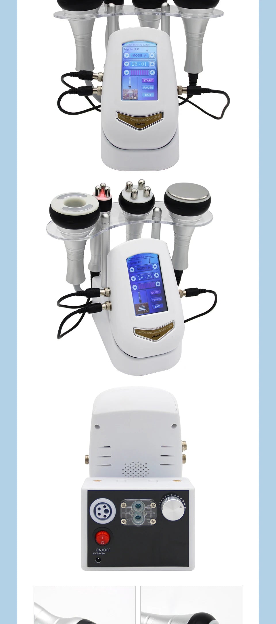 4/3IN1 Vacuum Ultrasonic Cavitation Radio Frequency Massage Lose Weight Slimming And Shaping Firming Skin Burn Fat Tender Skin