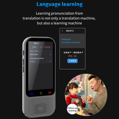 S80 Pro Portable Language Translator Device with 138 Languages Voice Translating 16 Offline Translation ChatGPT Function