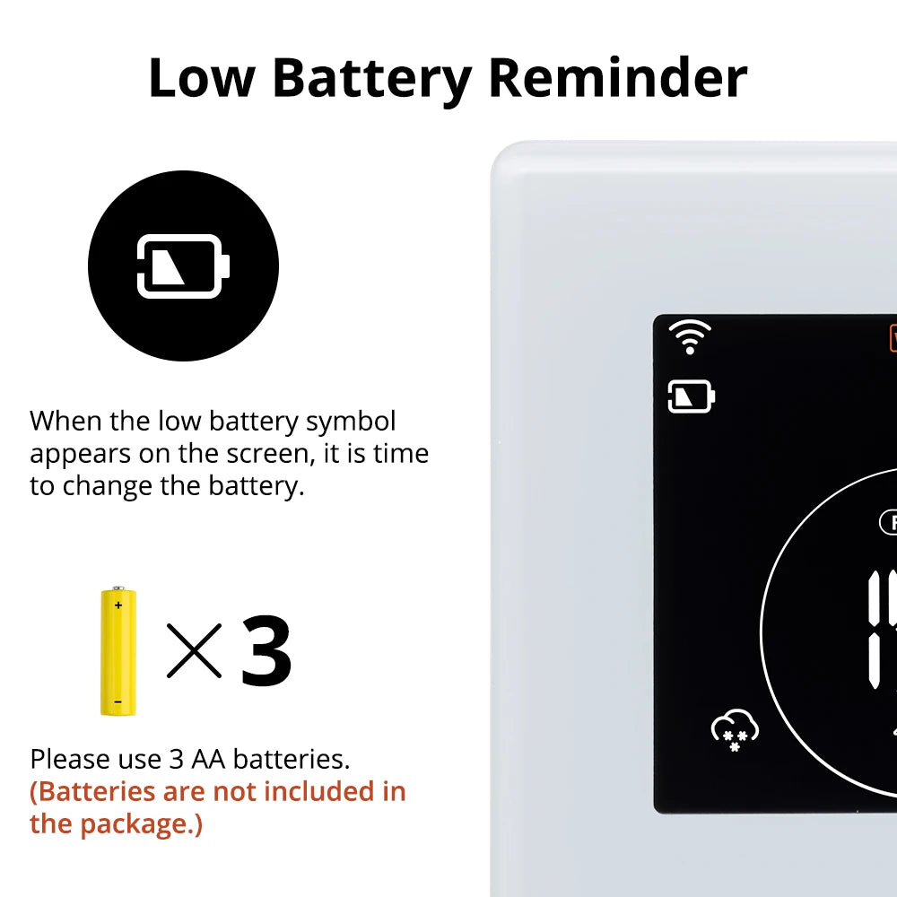 Beok Wifi Heating Battery Thermostat Smart Life Gas Boiler Thermoregulator Smart Home with Alexa Google Home