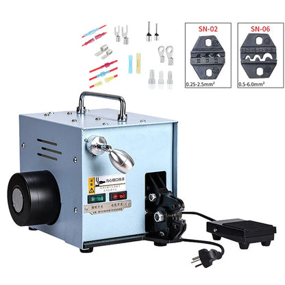 60W Terminal Crimping Machine YQ-02A 220V /110V 50Hz Electric Cold Pressing Crimping Pliers Jaw Pressure Adjustable