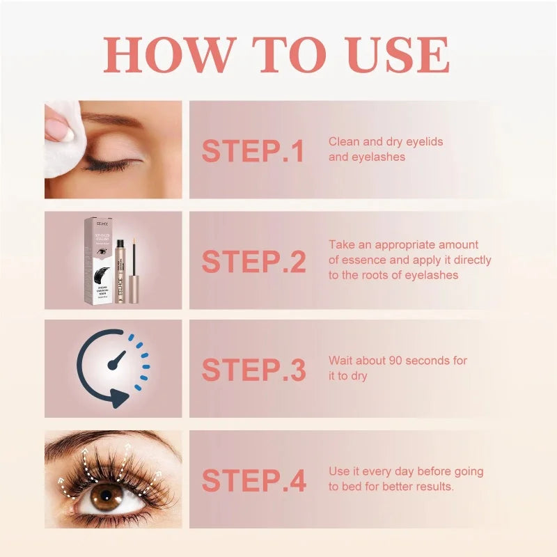 Fast Eyelash Growth Serum Liquid Thickens Strengthen Longer Fuller Eyelashes Extend Eyebrow Growth Essence Beauty Care 2024