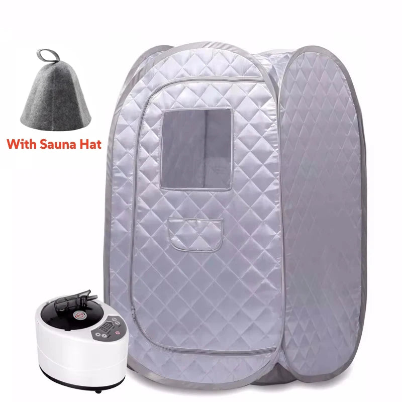 Portable Steam Sauna Full Body Personal Home Spa Foldable Saunas Tent with 3L & 1000W Steam Generator