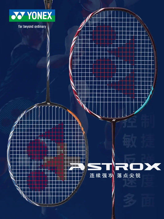 YONEX Genuine Badminton Racket AX100ZZ Blue Red ASTROX Series Professional Badminton Racket Set Customizable Pounds With String