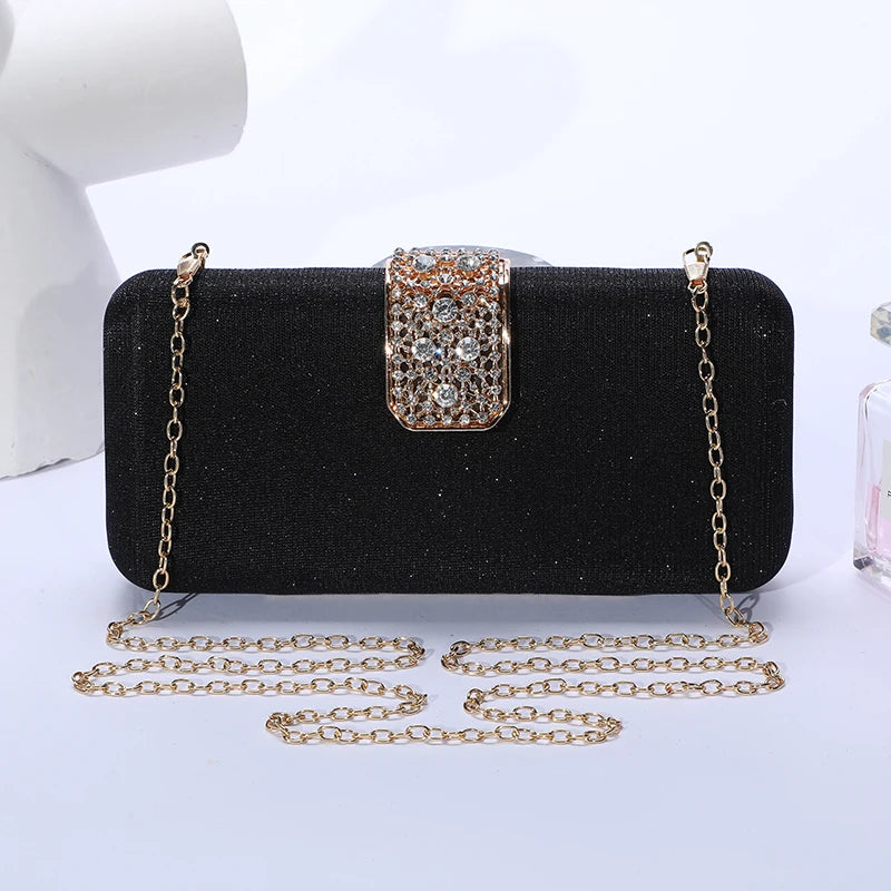 New dinner Bag European Women's Handbag Diamond Banquet Handbag Gown Evening Bag