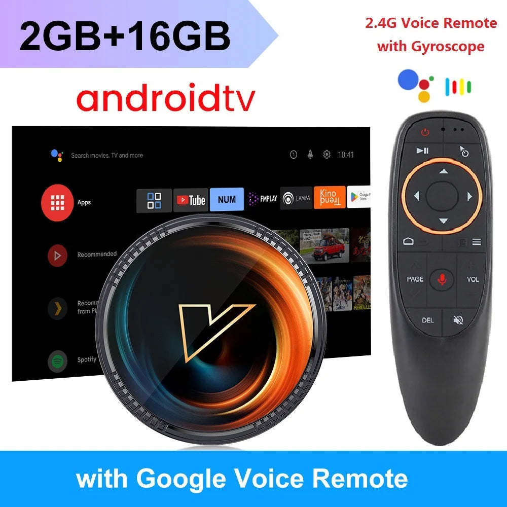 VONTAR W2 ATV androidtv 11.0 Smart TV Box Amlogic S905W2 Google Voice Input 8K Video 4K@60fps AV1 Dual Wifi BT4.0 Media Player