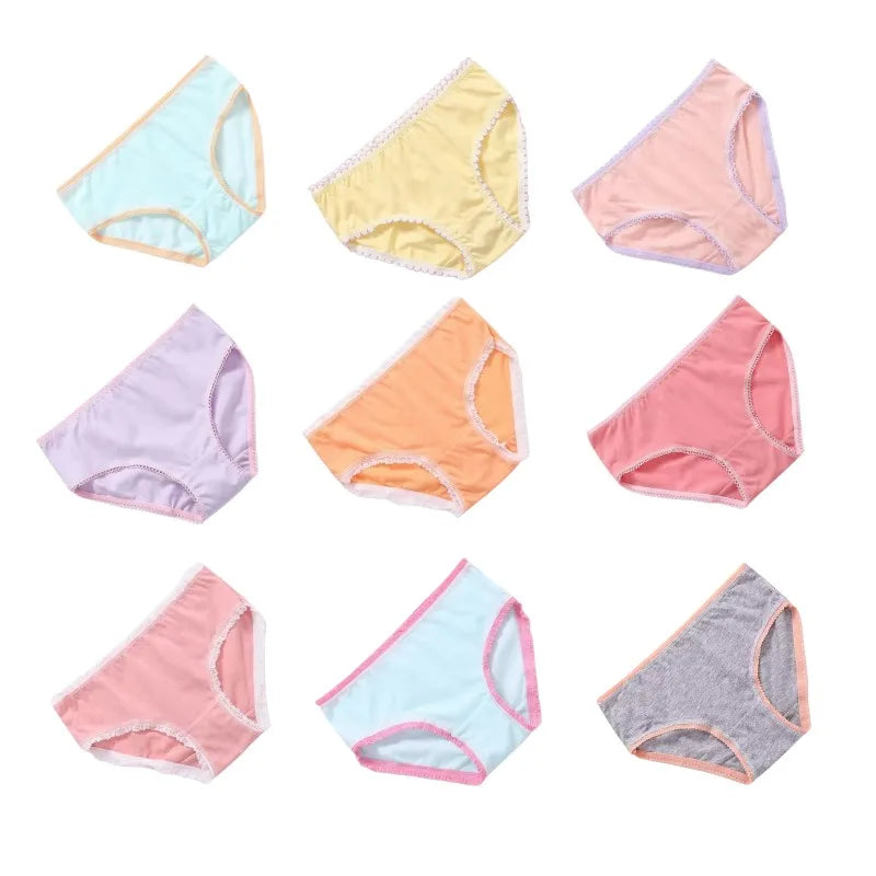 18Pc/Lot Soft Comfortalbe Baby Girls Underear Cotton Panties for Girls Kids Short Briefs