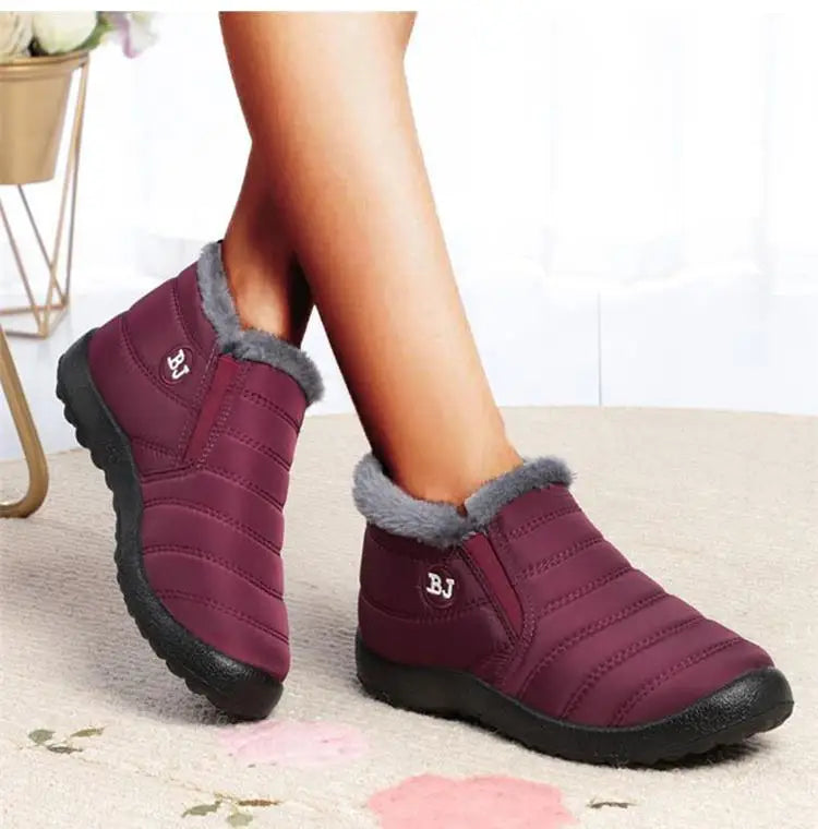 Women Winter Shoes New Waterproof Sneakers Solid Women Casual Shoes Black Chunky Sneakers Comfortable Flat Shoes Woman Mujer