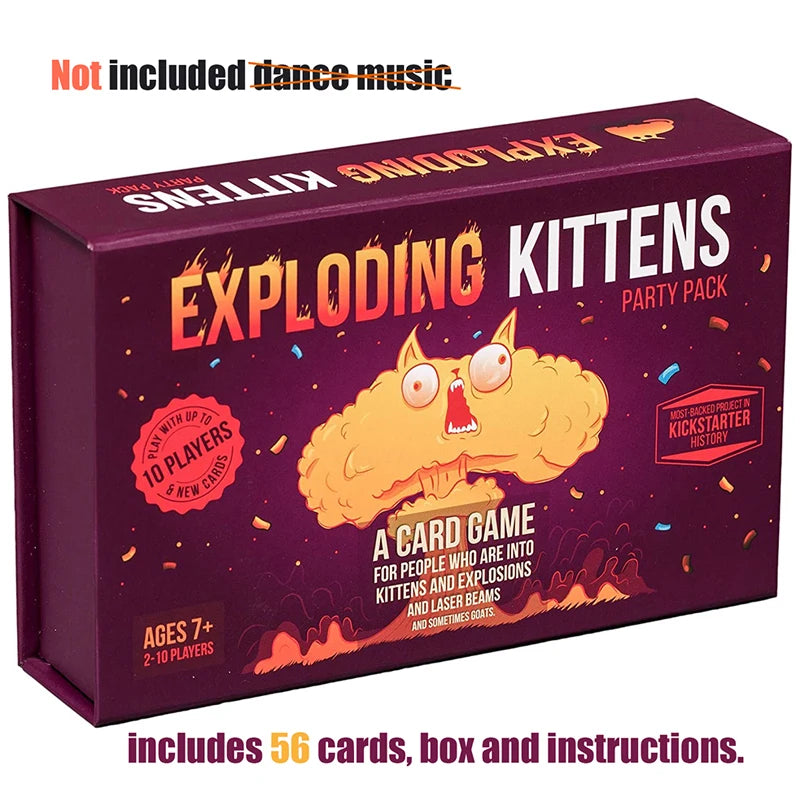 Zombie Kittens Card Game Fun Family Card Games for Adults Teens Kids for Game Night Entertainment 2-5 Playe