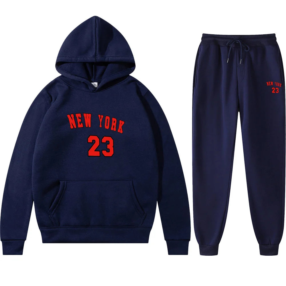 2024 New Men's Autumn/Winter Set Fashion Hoodie Pants Casual Sportswear Men's Sportswear Comfortable Clothing Sportswear