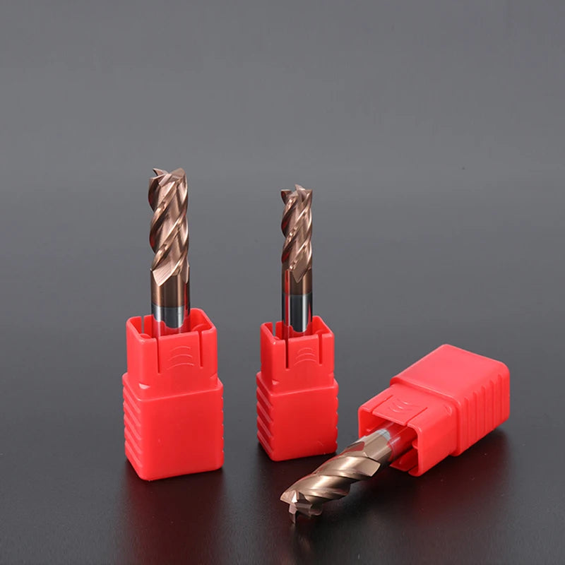 HRC55 Carbide End Mill 1-20mm Endmill 4Flutes Milling Cutter Alloy Coating Tungsten Steel Cutting Tool CNC maching Endmills