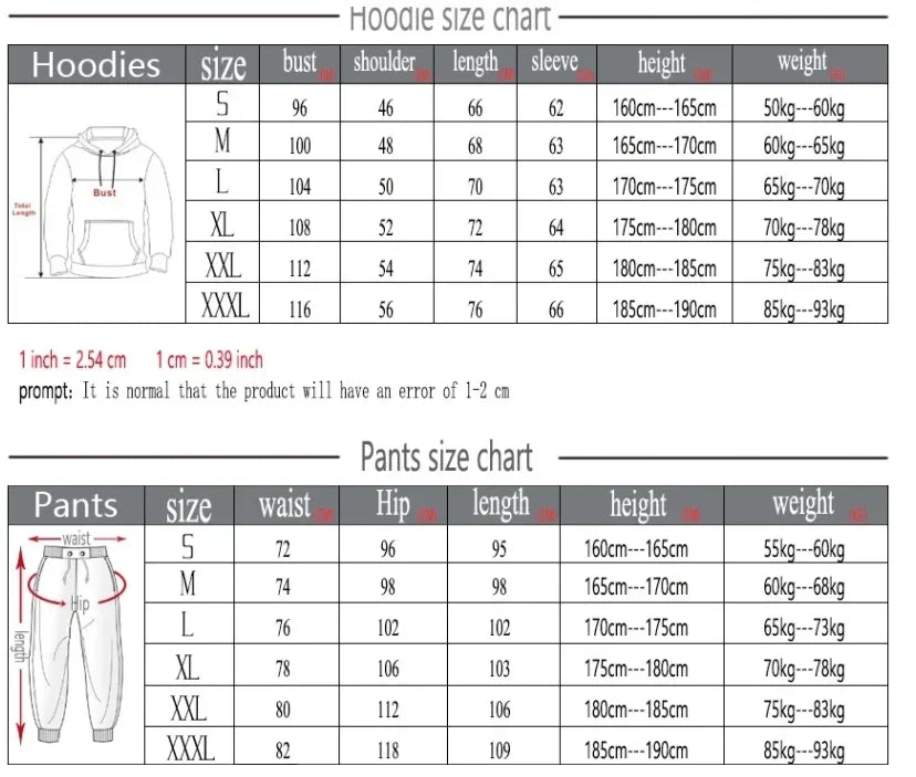 New spring and autumn men's sports hoodie + pants two-piece set, fashion outdoor jogging men's and women's hoodie leisure suit