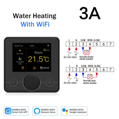 Tuya Wifi Thermostat Smart Thermostat Gas Boiler Water Floor Heating Termostato Digital Temperature Controller Smart Life Alexa