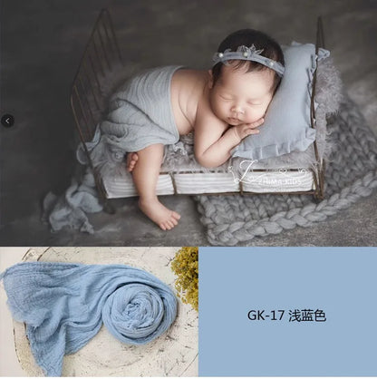 3 Meter seersucker wrap for newborn photography props,stretch baby wrap for photo shoot