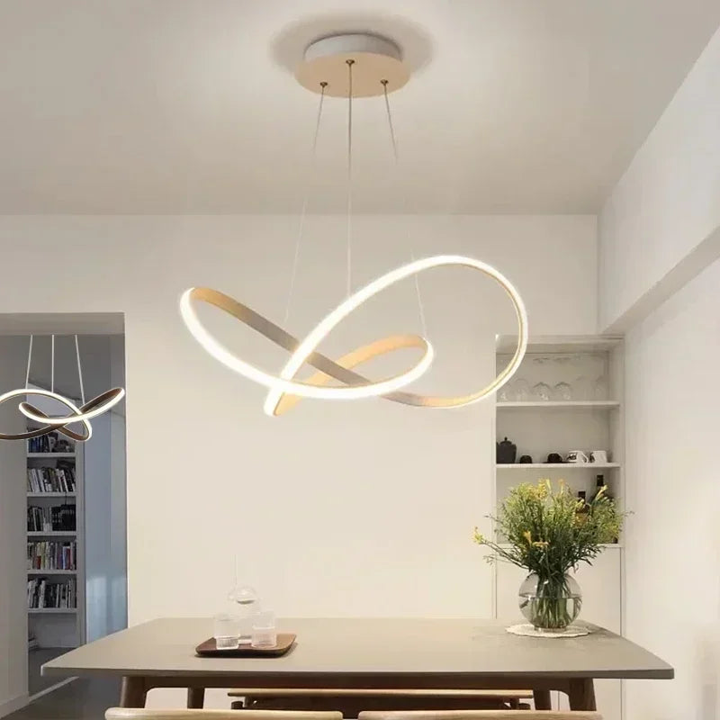 Modern LED Pendant Light Minimalist Chandelier for Dinning Room Kitchen Bar Restaurant Home Decor Led Lighting Remote Control