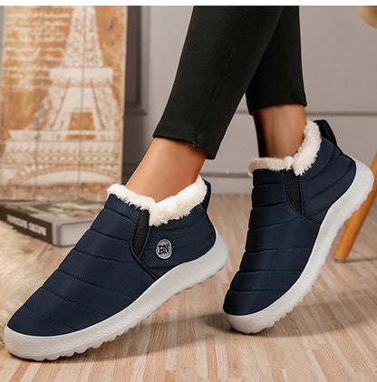 2025 Women Waterproof Shoes Sneakers Winter Plus Size Platform Shoes Flat Platform Sneakers Breathable Outdoor Shoes Woman Mujer