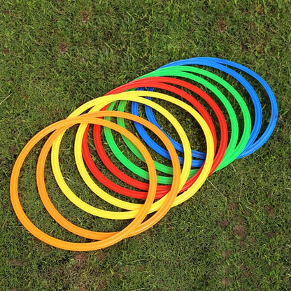 10Pcs 40cm Football Training Ring Round Speed Agility Training Rings Soccer Agility Training Gym Outdoor Sports Speed Equipment