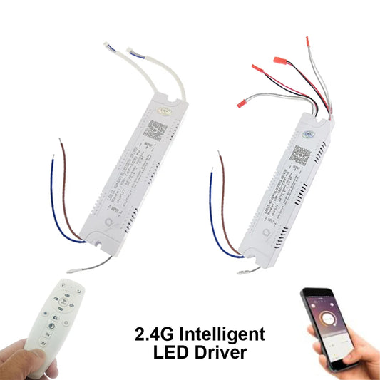 AC220V 2.4G Intelligent LED Driver RF Remote Control 12-40W 36-50W 40-60W 50-72W X2 X4 X6 X8 240mA Dimming Lighting Transformer