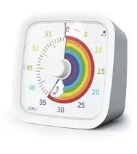 Yunbaoit Rainbow Disk Visual Timer with Protective Case, 60 Minute Countdown Timer for Kids and Adults