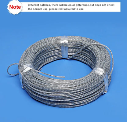 Upgraded heating cable transparent floor heating wire 100m 12K 33 ohm / M carbon electric heating cable