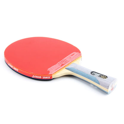 DHS 6 Star 6002 6006 Table Tennis Racket With Hurricane 8 And Tin Arc Rubber FL Handle Shake Hold Ping Pong Bat With Case Bag