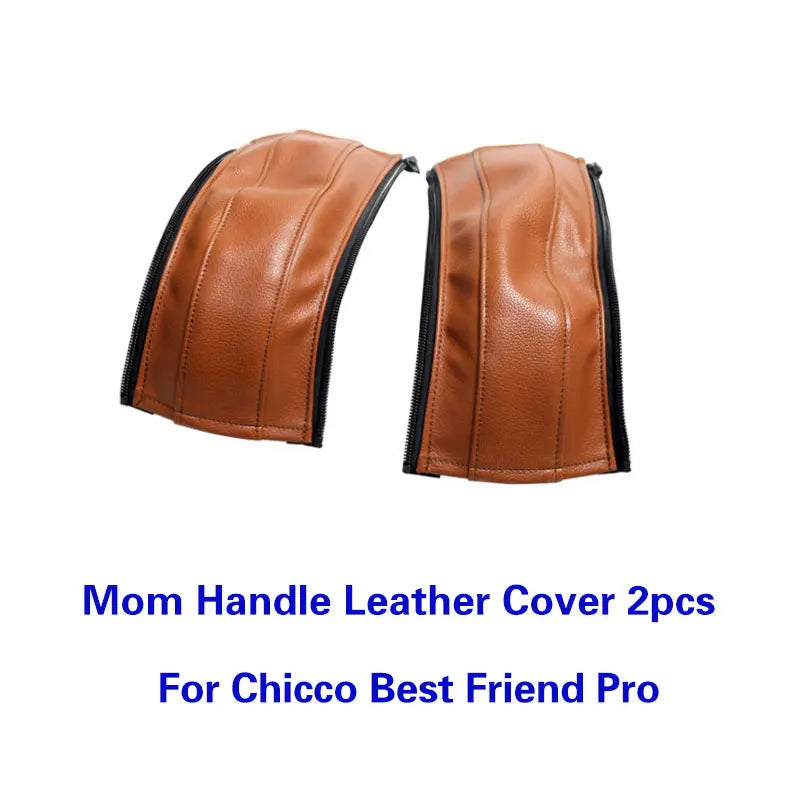 Baby Stroller Leather Handle Cover For Chicco Best Friend Handle Bumper Sleeve Case Bar Protective Covers Pram Accessories