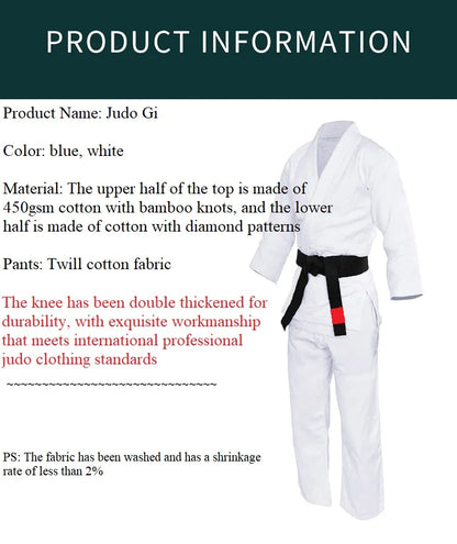 8oz Student Judo Gi Pants White And Blue