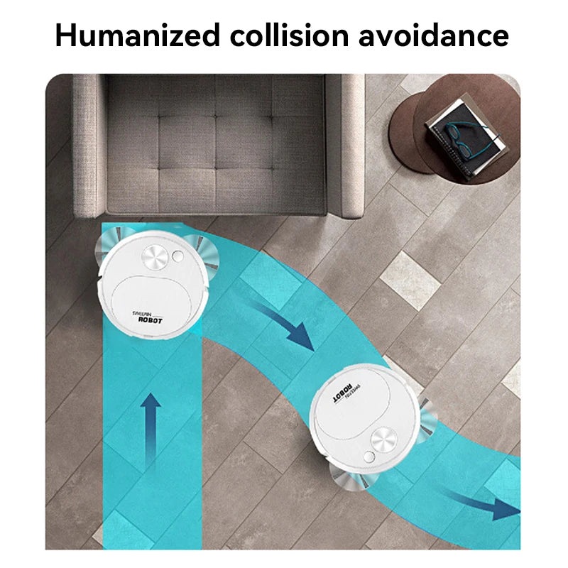 Xiaomi 3 In 1 Smart Sweeping Robot  Vacuum Cleaner USB Rechargeable Wireless 1500pa Dragging Cleaning Sweeper For Office Home