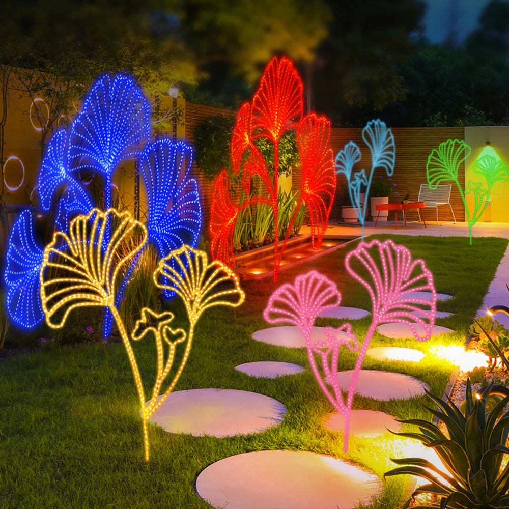 Custom Design Simulated Plant Christmas Home Wedding Party Garden Lawn Decoration Led Lighting