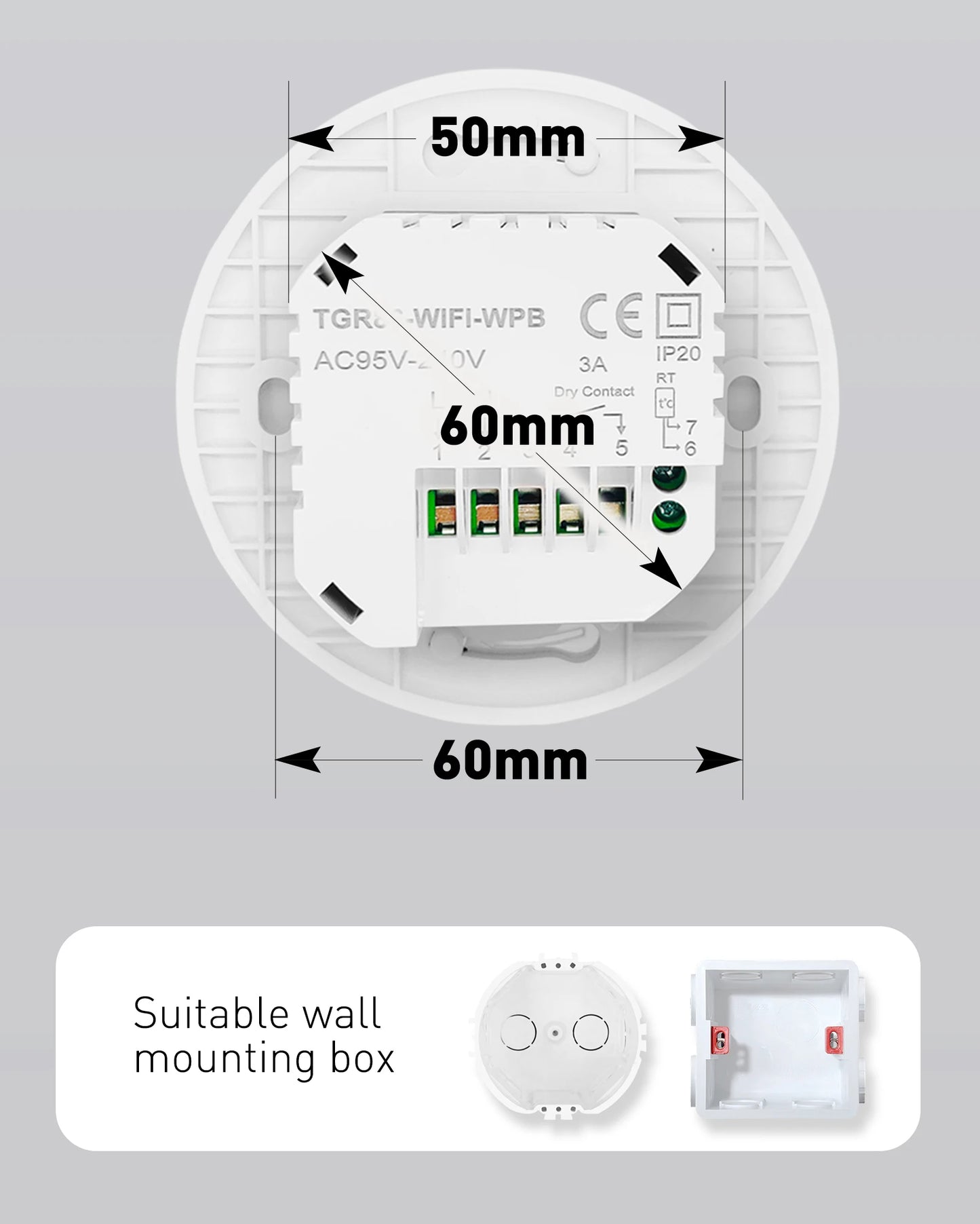 Beok Tuya Smart Wifi Thermostat Warm Floor Gas Boiler Heating Thermoregulate LCD Touch Screen Remote Control for Alice, Alexa