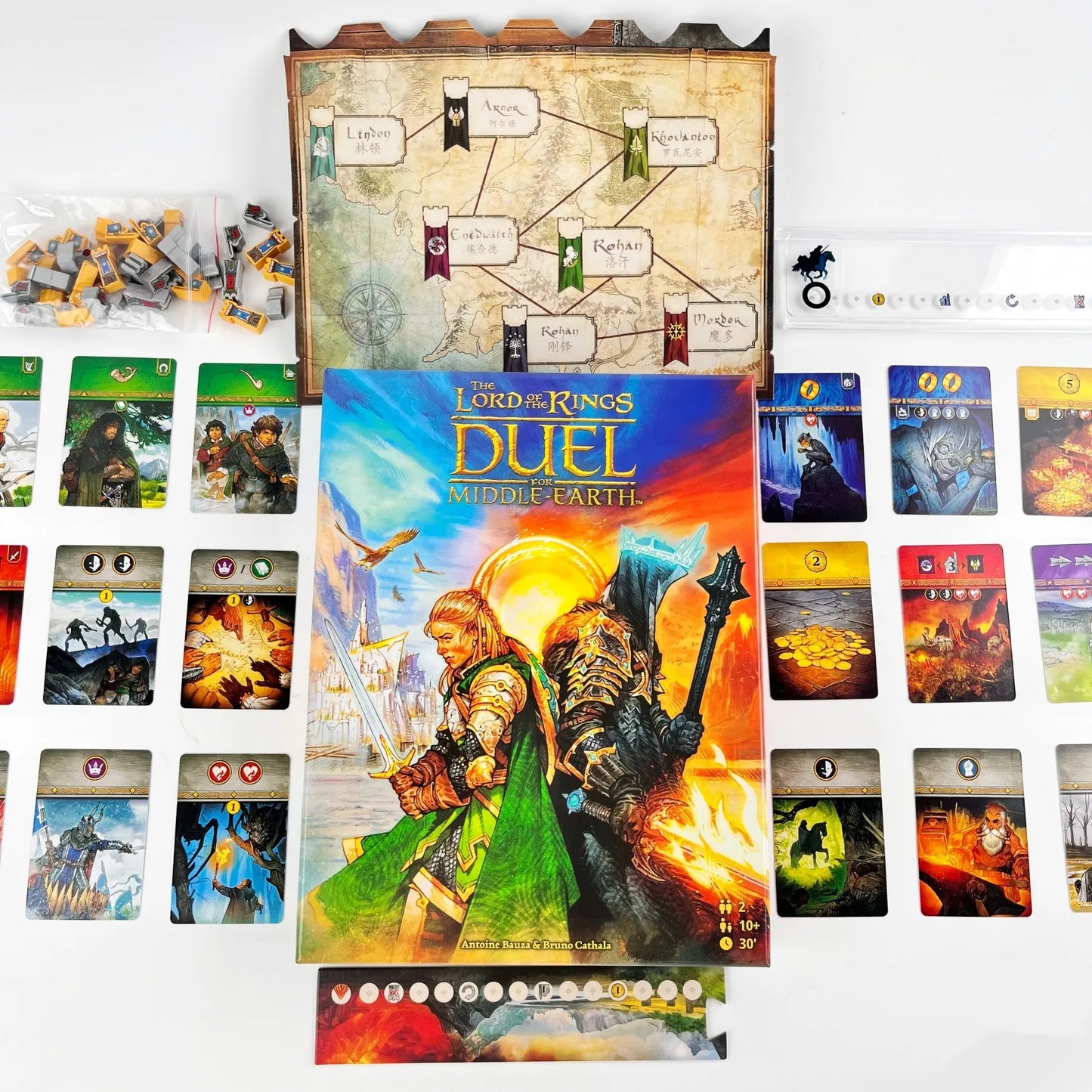 Repos Production | The Lord of the Rings : Duel for Middle-Earth | Board Game | Ages 10+ | 2 Players | 30 Minutes Playing Time