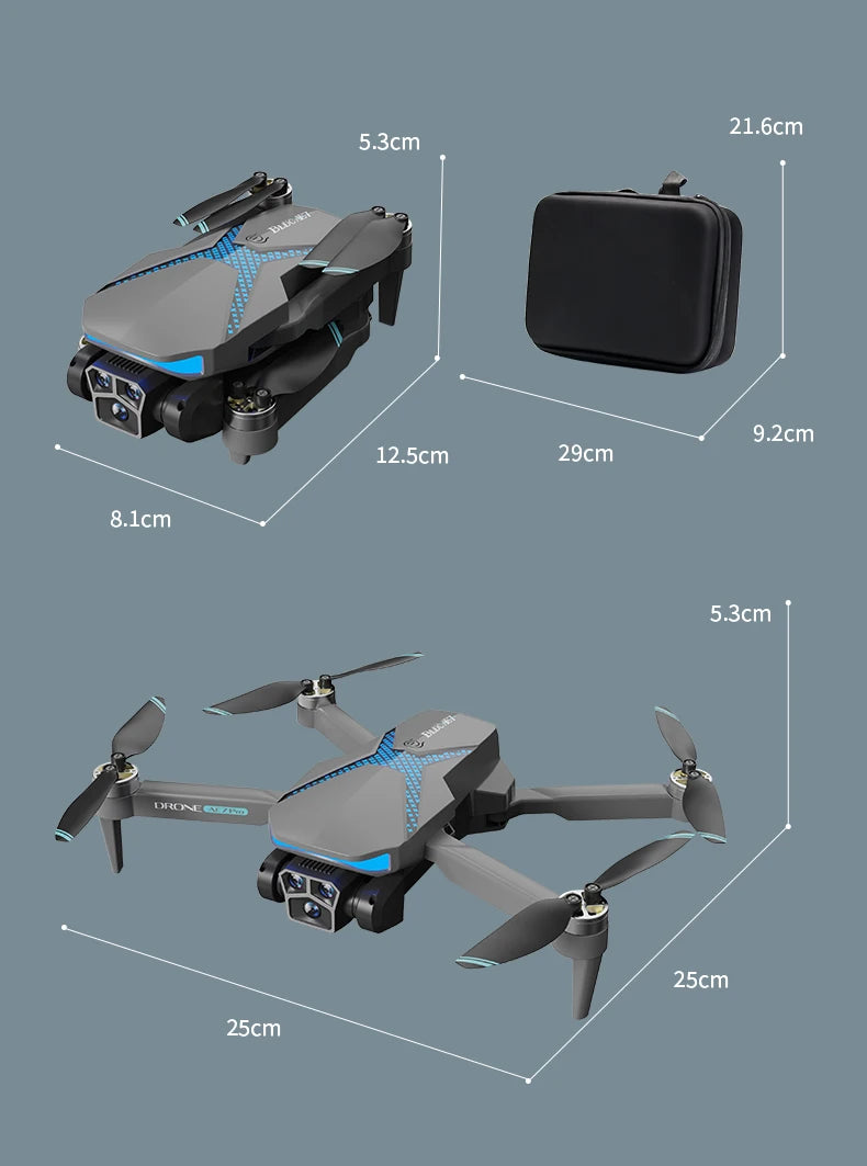 2024 New AE7 Drone 8K Three Camera Intelligent Obstacle Avoidance Optical Flow Positioning Four Axis aerial photography aircraft