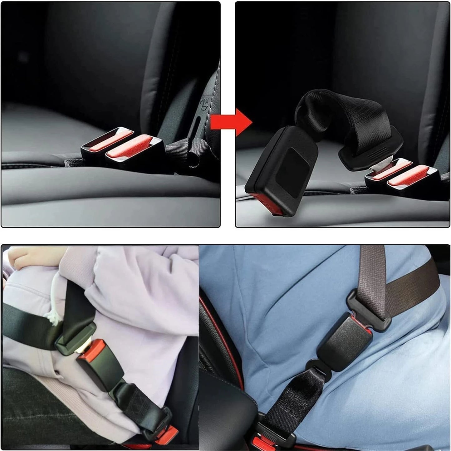 Car Seat Safety Belt for Pregnant Woman Maternity Moms Belly Unborn Baby Protector Adjuster Extender Kit Automotive Accessories