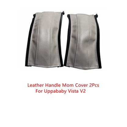 Baby Stroller Leather Armrest Cover For Uppababy Vista V1 & V2 Handle Bumper Sleeve Case Bar Protective Covers Pram Accessories