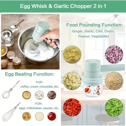 1pc Egg Beater Automatic Cake Baking, USB Rechargeable HandheldEgg Beater For Whizzing, Stirring, And Beating Cream, Electric Ga