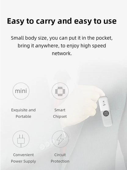 EATPOW 4G Modem USB Dongle WiFi Router with SIM Card Slot 150Mbps Mobile Wireless WiFi Adapter 4G Router Home Office