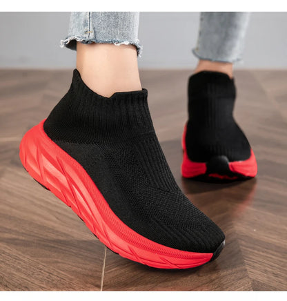 Shoes For Women Designer Sock Shoe Tenis Socks Sneakers Non-slip Thick Soled Zapatillas Breathable Female Light Teni Luxury Shoe