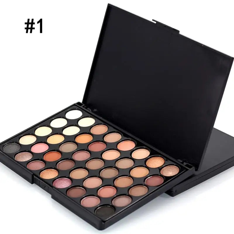 40/74/78 Colors Glitter Eyeshadow Palette Matte Waterproof Long Lasting Pressed Powder Cosmetics Kit  Fashion Women MakeUp Tools